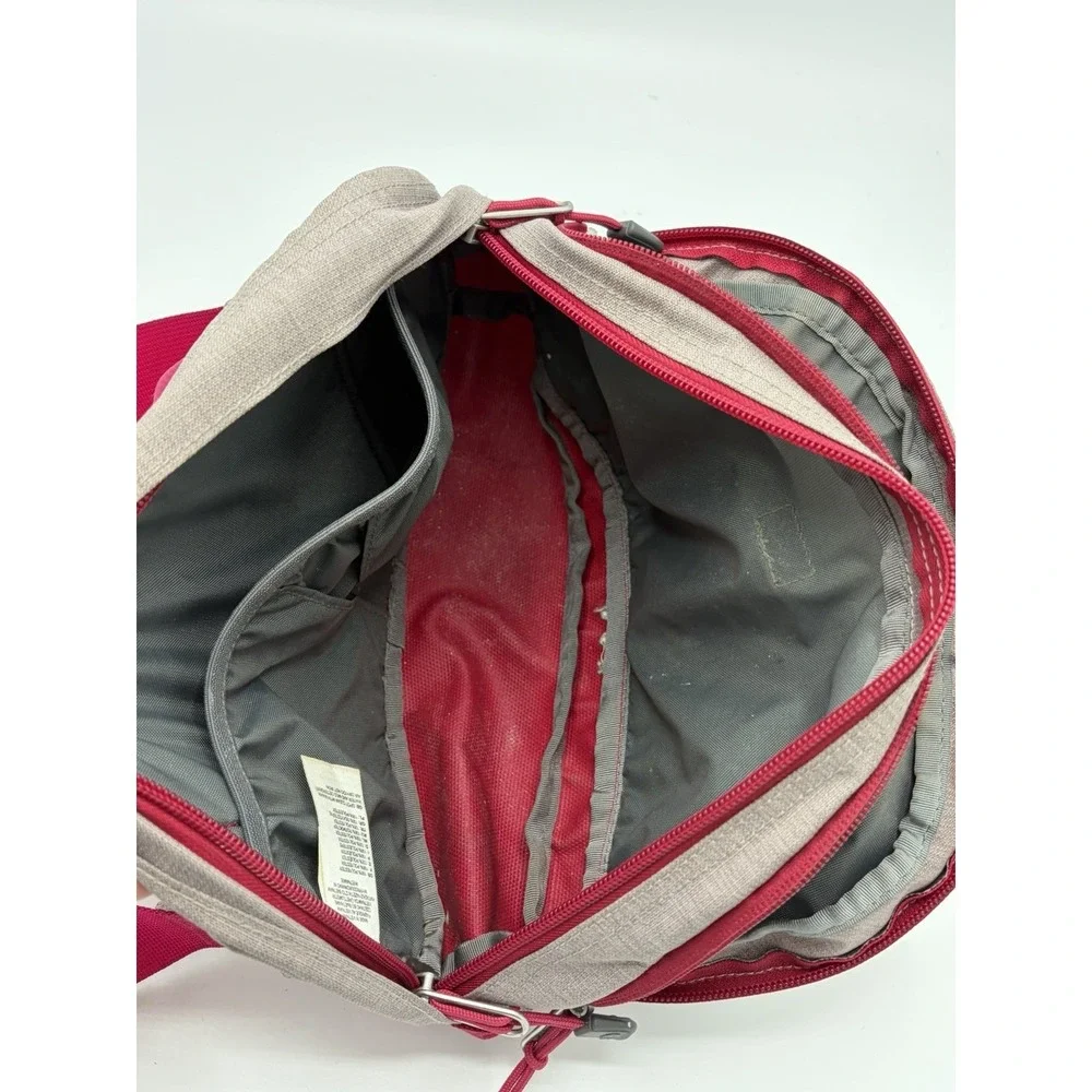 The North Face ROO Waist Fanny Pack Bag Multicolor Hiking Outdoors Gray Red Pink